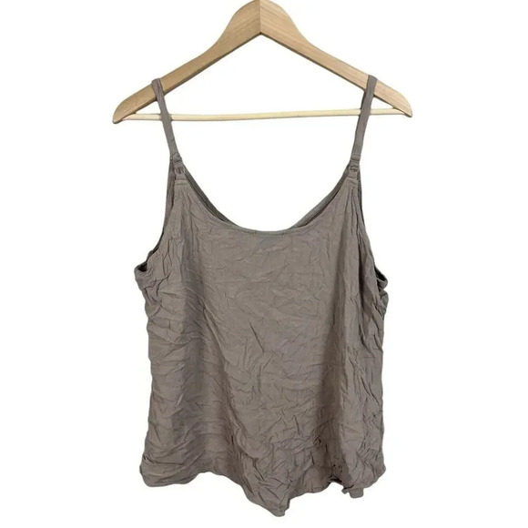 Torrid Ava Rayon Slub Cami Brown Plus Size 2 Rayon Stretch Women’s - Picture 4 of 7